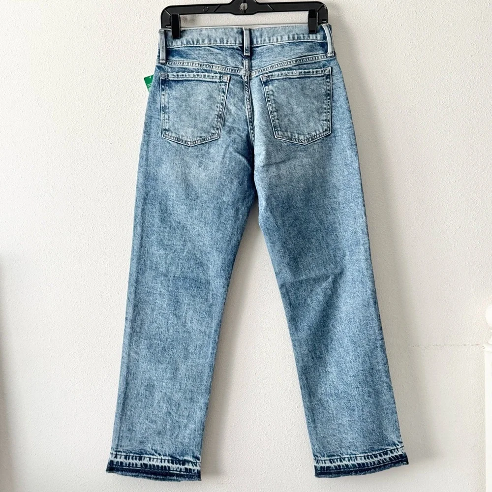 NEW Gap girls 90’s straight Blue Distressed Jeans